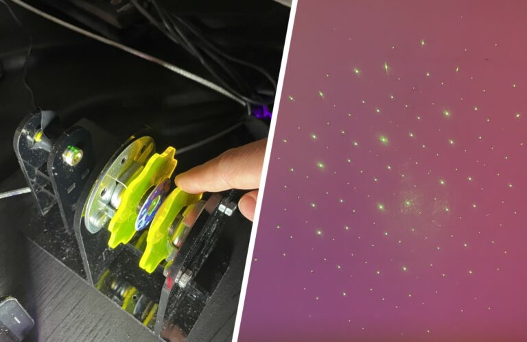 Laser-Glühwürmchen – Interferenz