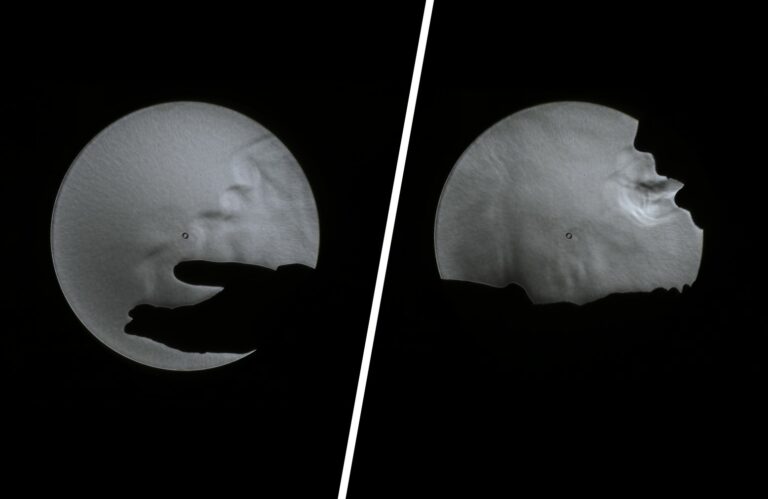 Atem und Wärme sichtbar machen – Schlieren-Bilder